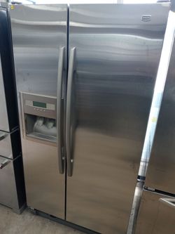 Maytag stainless steel side by side refrigerator - Free delivery
