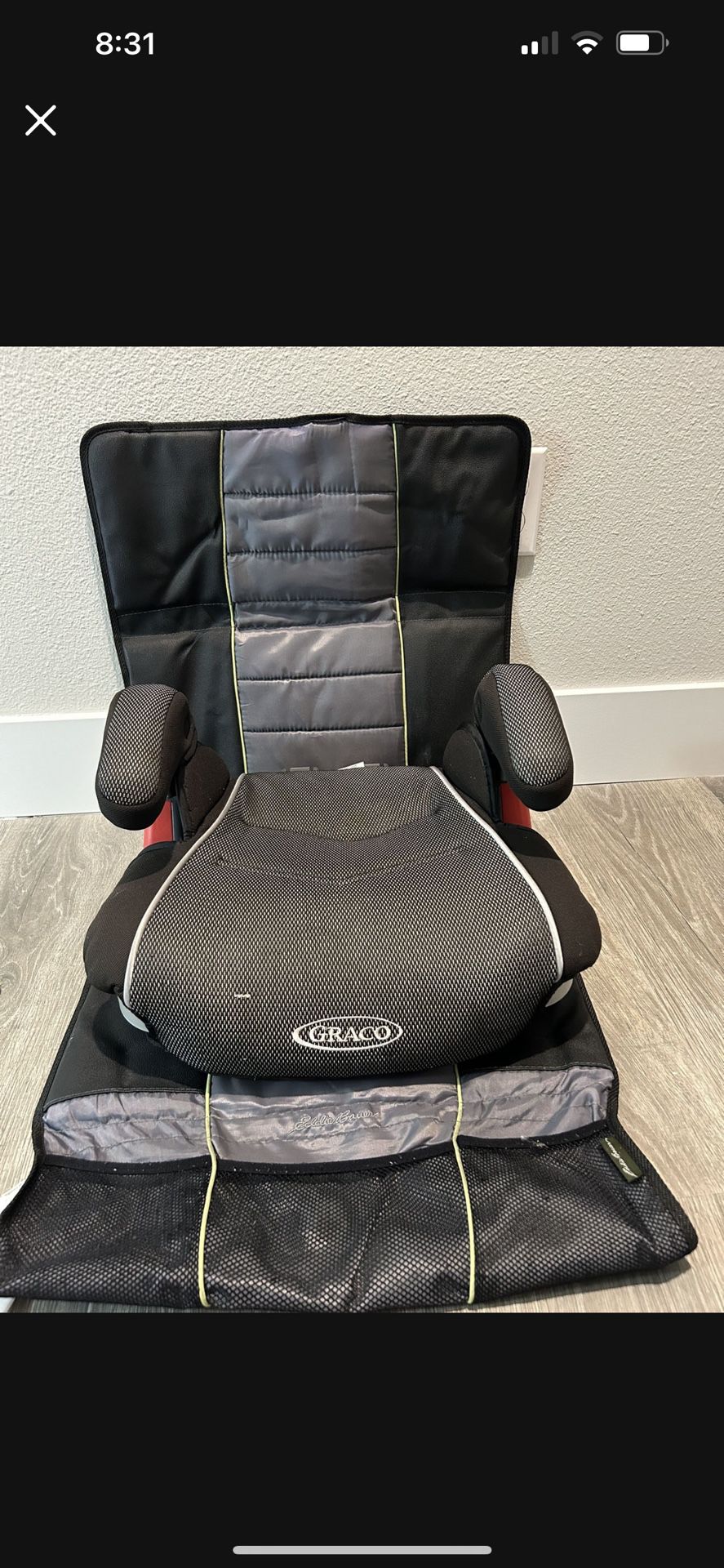 Booster Seat With Car Seat Protecter