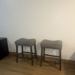 Grey bar stools 