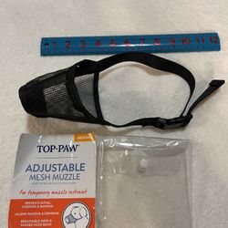 CA. TOP PAW ADJUSTABLE D O G MUZZLE. MED/LG