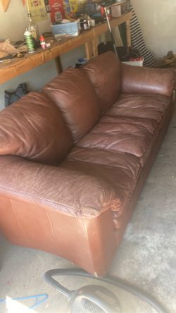 Leather couch