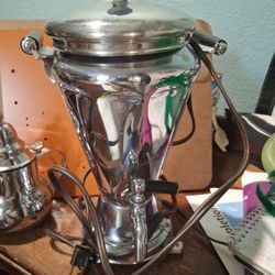 Vintage Silver Coffee Maker And Teapot