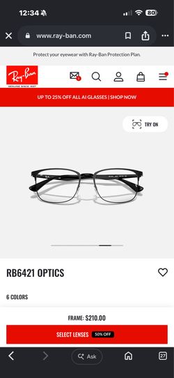 RAY BAN 6421