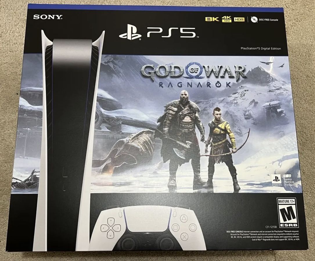 Playstation 5 Digital God Of War Bundle | BRAND NEW IN HAND