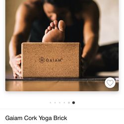 Gaiam Cork Yoga Brick 