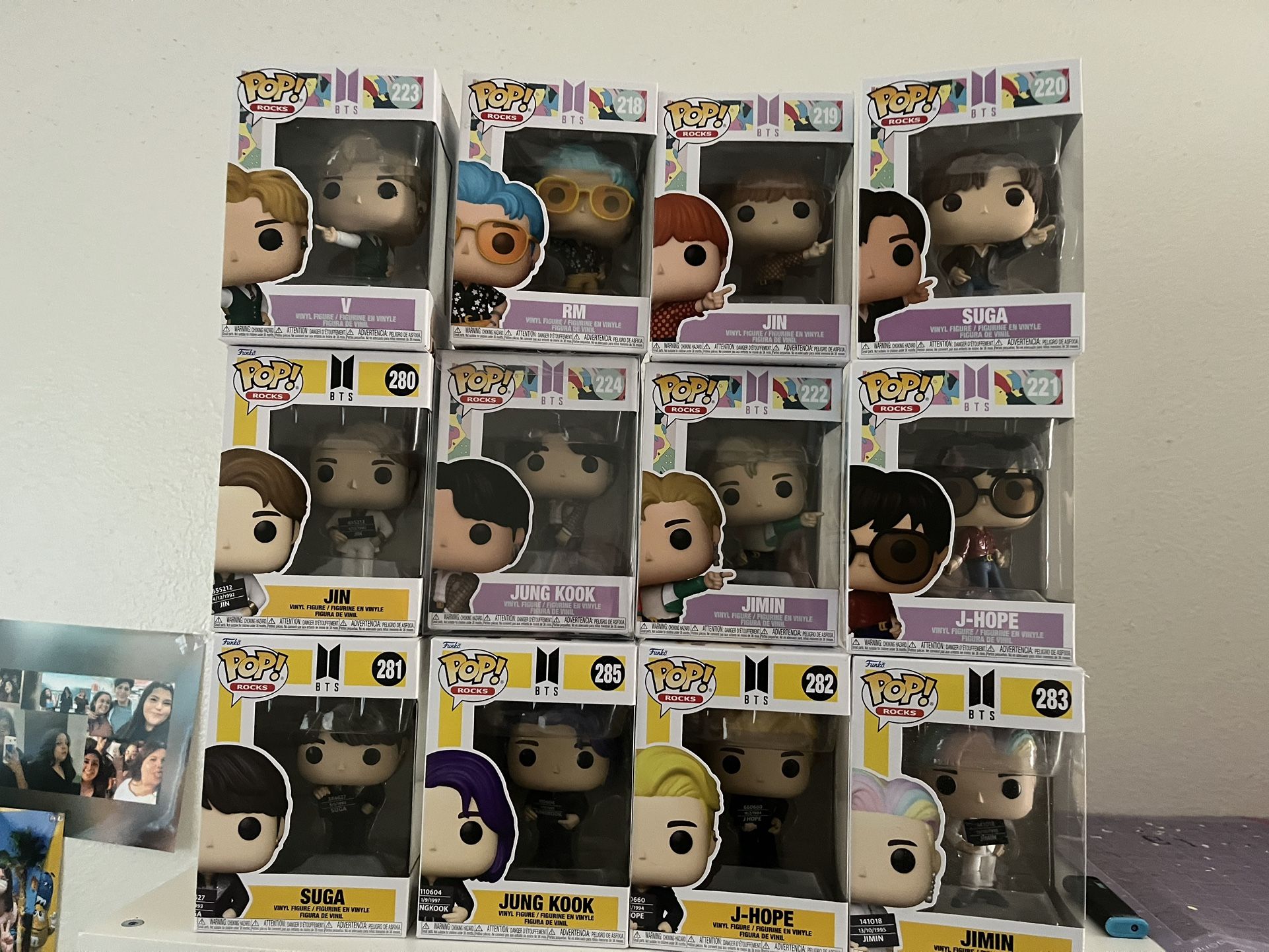 BTS Funko Pops – $8Each (OBO)