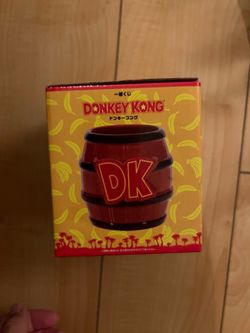 2025 Donkey Kong Barrel-shaped Ceramic Accessory Cup Case BANDAI