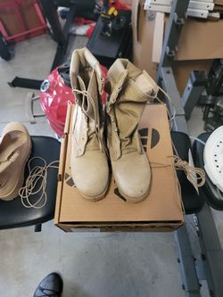 Army Combat Boots (Fishing, Hunting, Stucco)