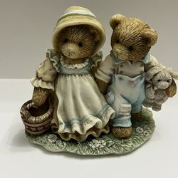 Vintage Cherished Teddies 1993 Jack & Jill " Our Friendship Will Never Tumble " 