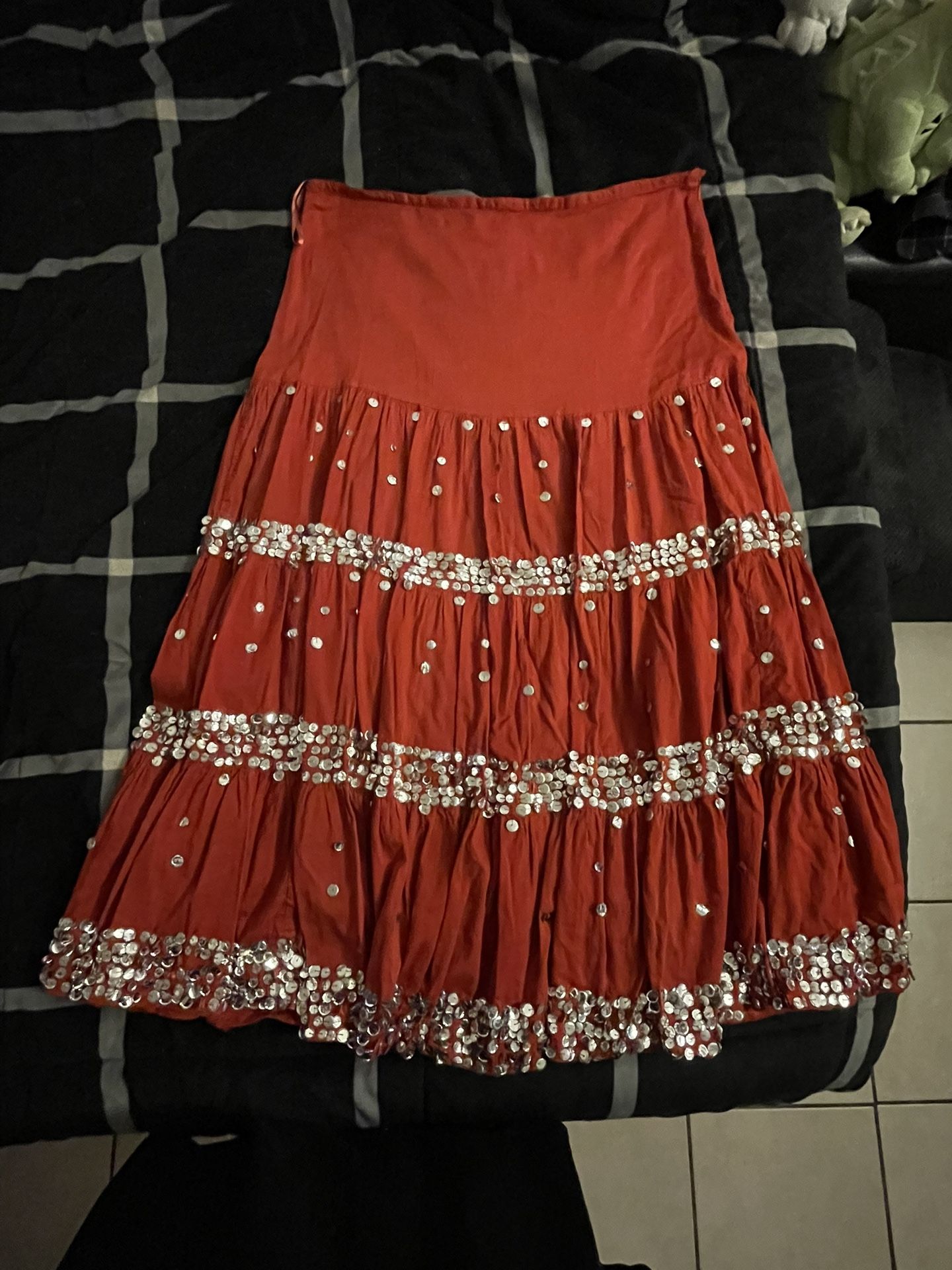 Sequin Maxi Skirt