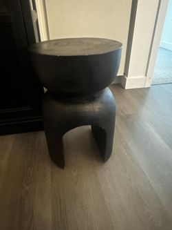 Small Wood Accent Stool