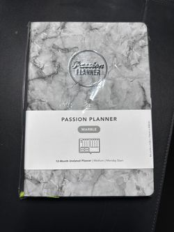 NEW MARBLE PASSION PLANNER 6.9” X 9.8” (Undated)