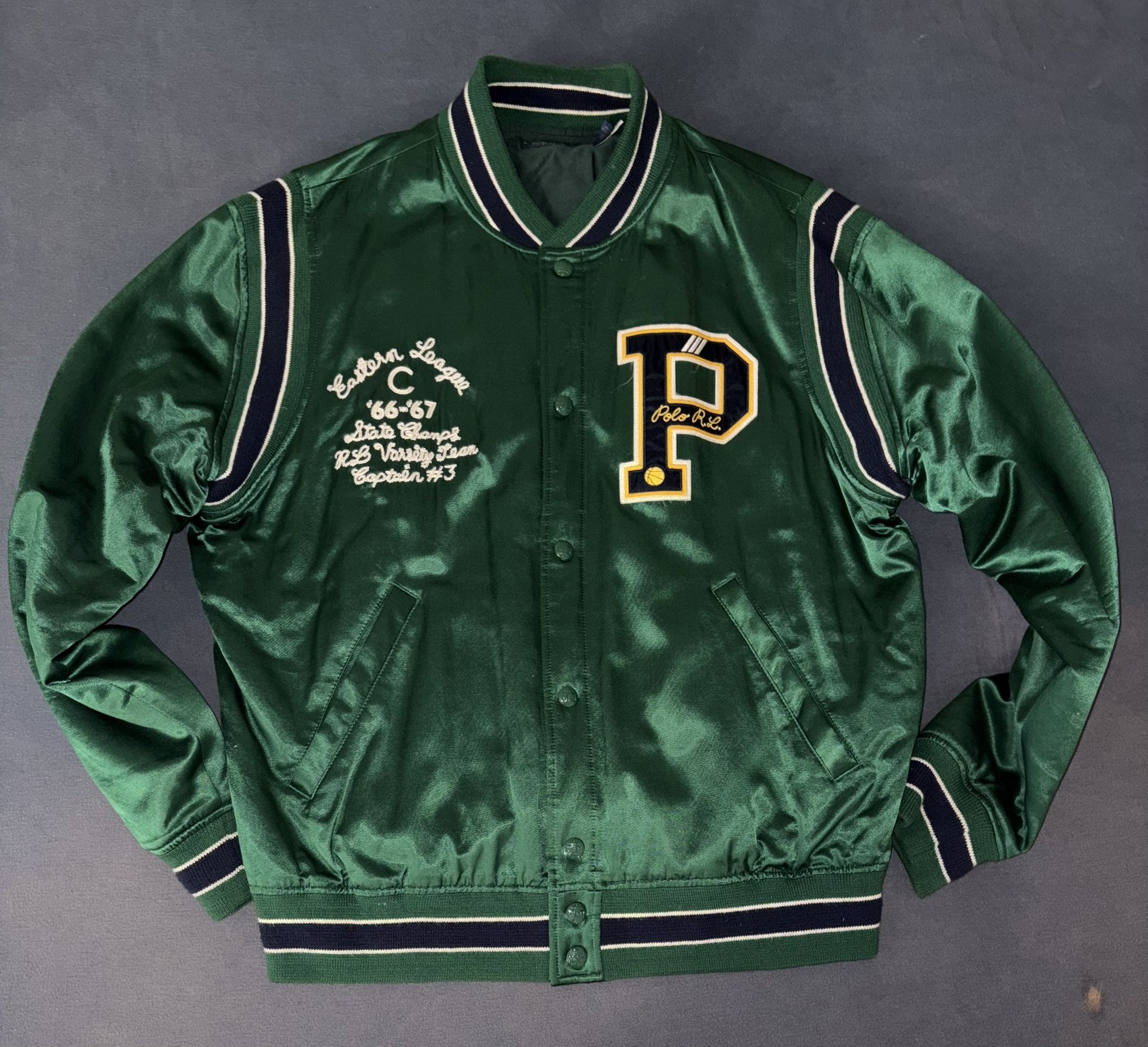 Satin Polo Bomber Jacket