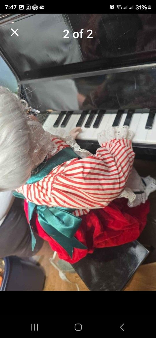 Mrs Claus Playing Piano