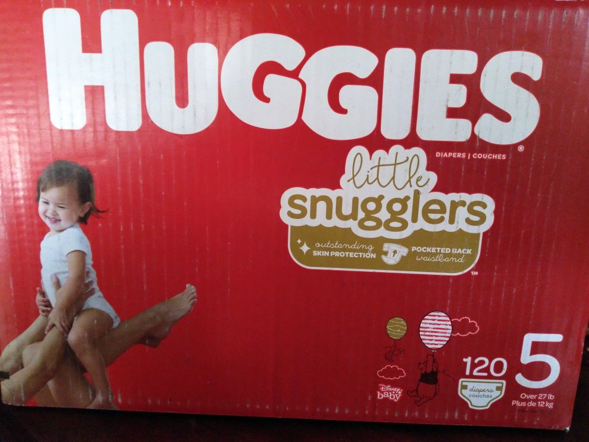 Huggies diapers size 5