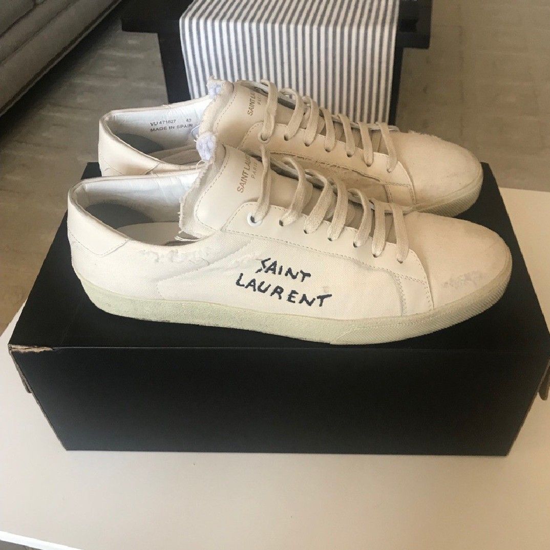 Distressed saint shop laurent sneakers