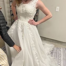Custom Made WEDDING DRESS  6/7 
