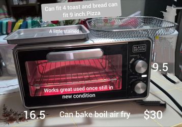 Air fryer toaster oven works