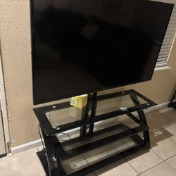Element 50 inch TV with stand 