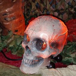 Skull Lamp Halloween Prop