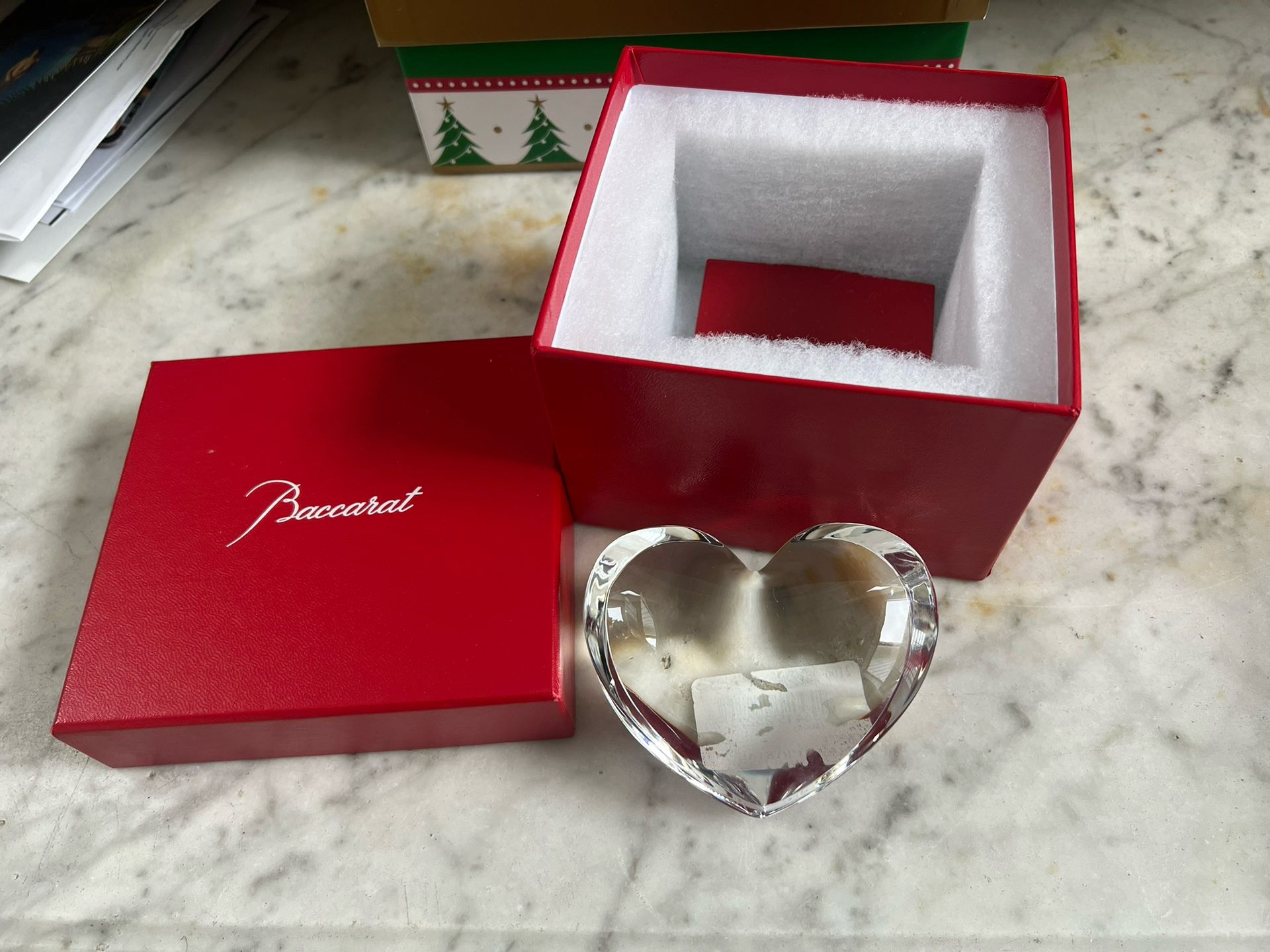 Heart Baccarat Paperweight 