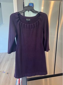 Connected Purple Sweater Dress Women’s Small
