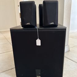 JVC Speakers SP-XSA-450 and Subwoofer SP-PWA 450