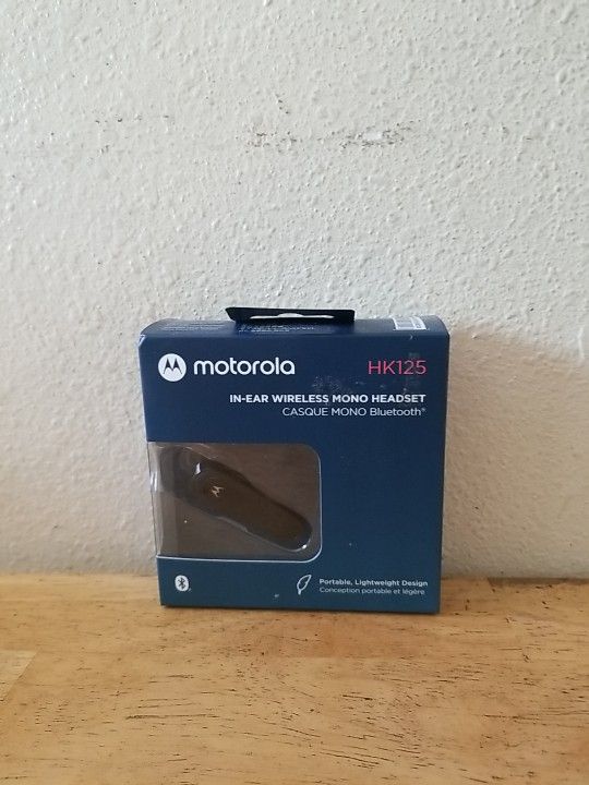 Motorola. IN-EAR WIRELESS MONO HEADSET