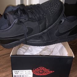 Black Car Jordan Lows 1s