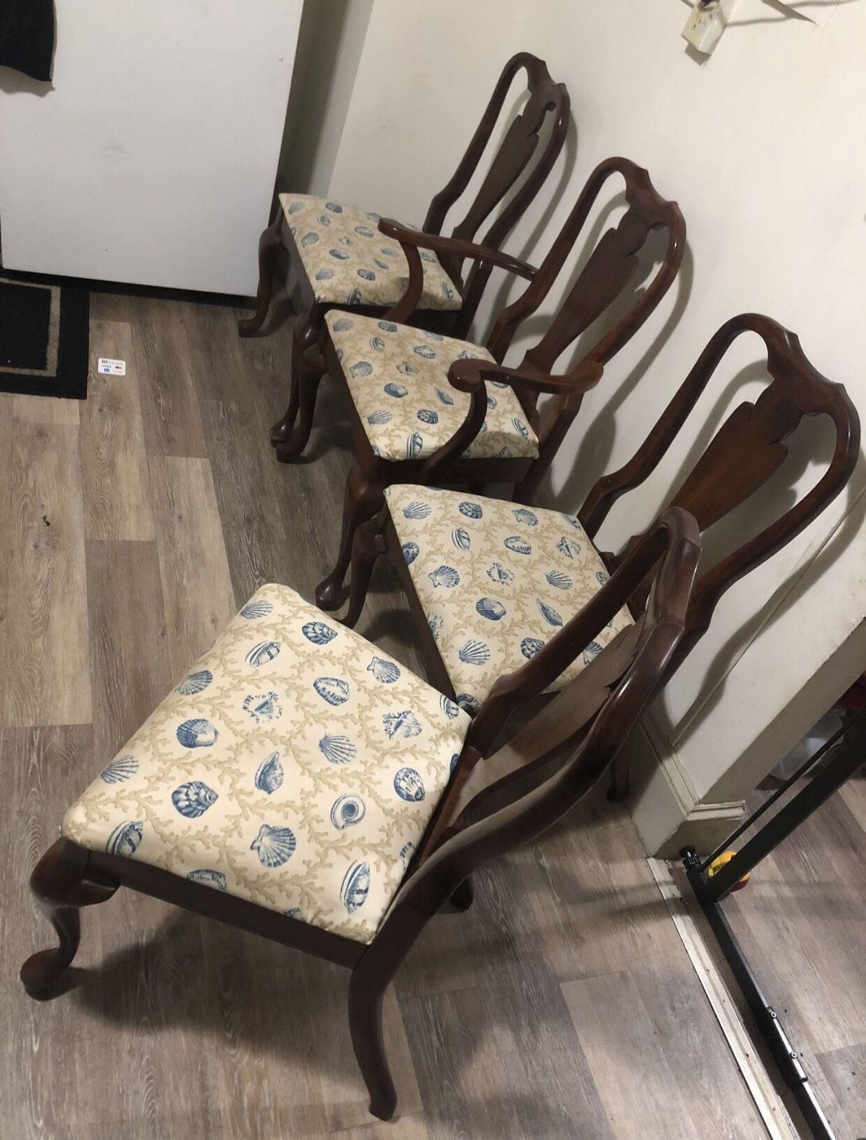 Four Vintage Table Cresent, MFG Dining  Chairs