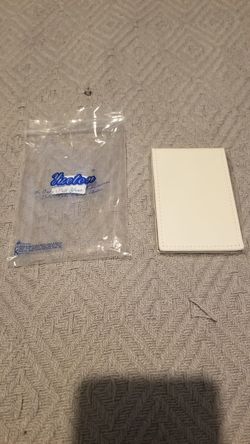 Metal Pocket Mirror with Leather Case