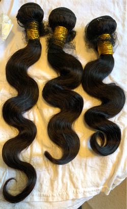 Body Wave Bundles (16 18 & 20) Inch Human Hair Bundles 100% Unprocessed Brazilian Virgin