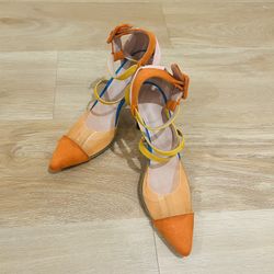 Fall/Winter Medium Heel Shoes – Pointed Toe, Hollow Out, Suede & Color Block Styles