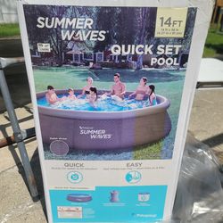 Summer Waves Quik Set Pool 14 Ft.x36 In Brand New In The Box