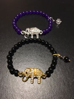 Beautiful handmade elephant bracelets!
