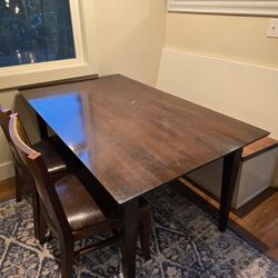 Dark Wood Kitchen Table 