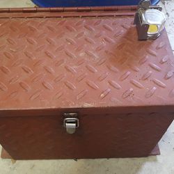 Super heavy duty lock box battery box whatever you would like to use it for inside diameter is 11 and 5/8 by 7 and 7/8 -obo