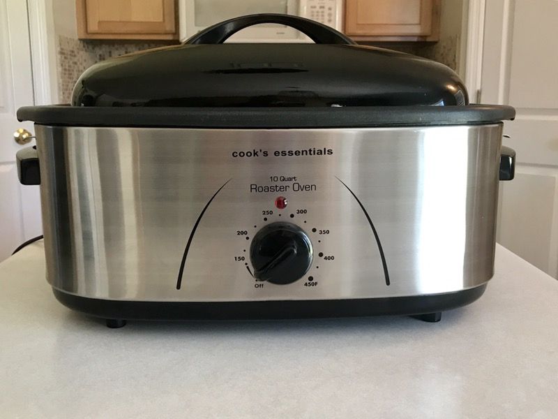 Cook's Essentials 10-qt Non-stick Stainless Steel Roaster Oven