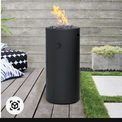 ✨️ P326#26 22" Round Metal Outdoor Fire Column - Project 62   New Whs N10