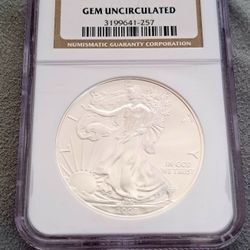 2008 American Silver Eagle Coin NGC Certified 