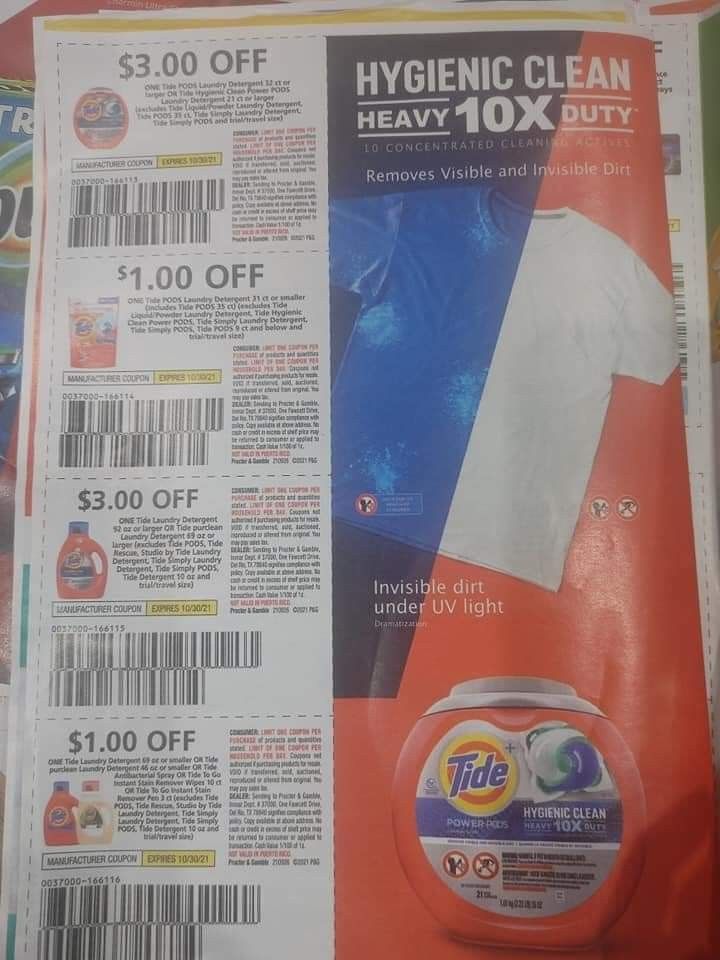 P&G INSERTS FOR COUPONERS 5 AVAILABLE