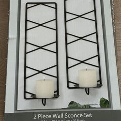 Black Metal Wall Sconce