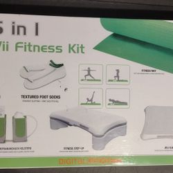  5 in 1 Nintendo Wii Fitness Accessory Kit Exercise Yoga Mat