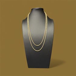 22”/24” 10K 3MM Diamond Cut Rope Chain