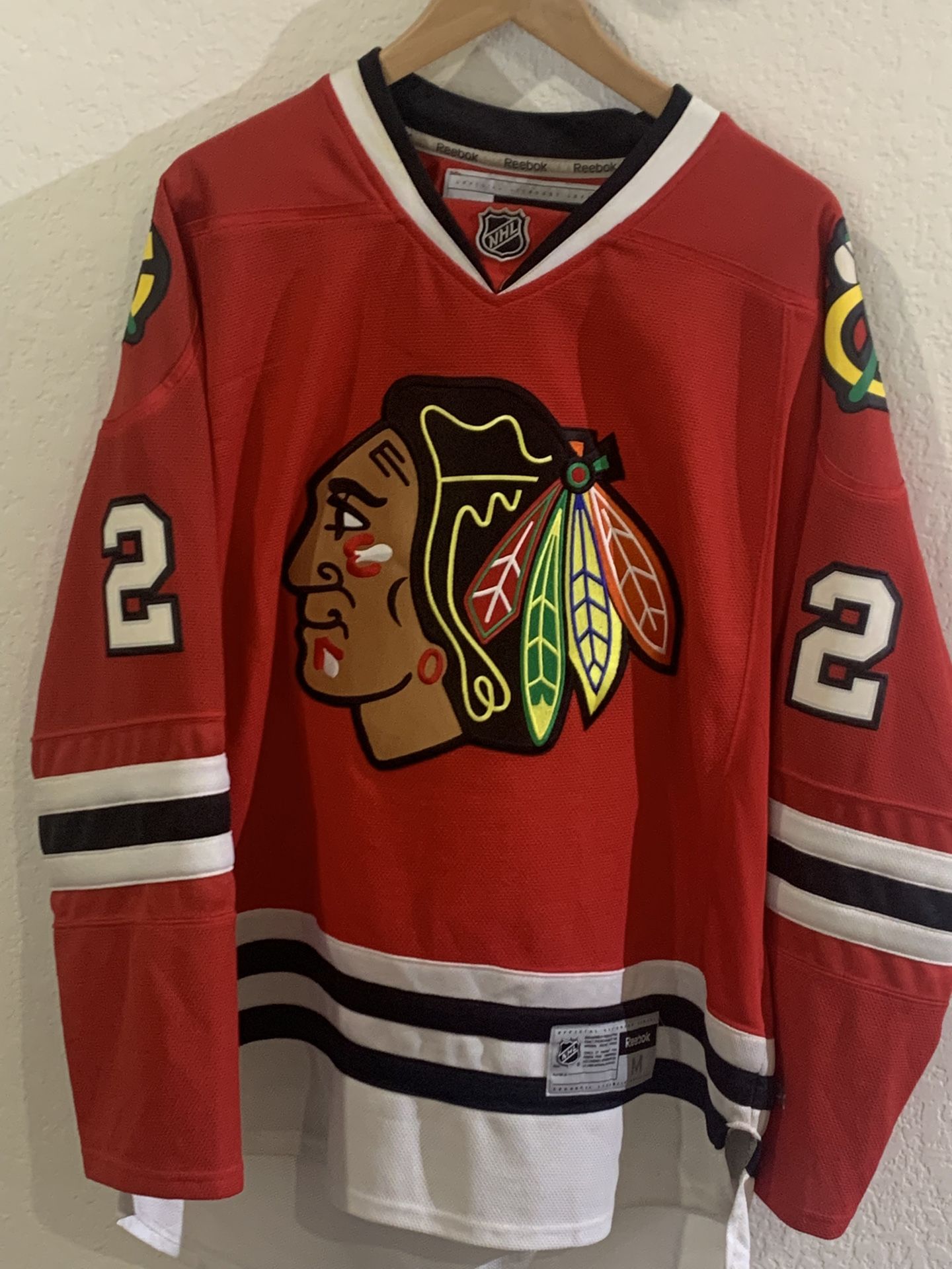 Black hawks Jersey Size L/Rangers Jersey Size L