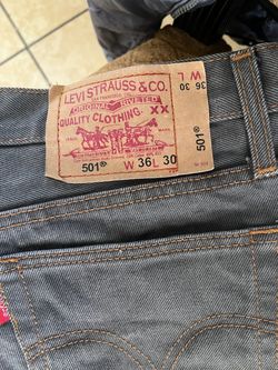 Levi's 501 Jeans W36 L30 Gray like new