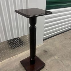 Brown wooden plant stand, 10” x 10” , 28” high $25