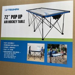 New  Triumph 72” Pop Up Air Hockey Table 