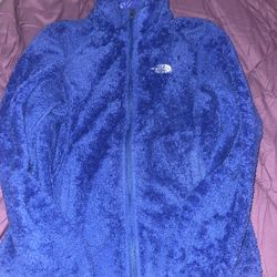 The North Face blue fleece jacket