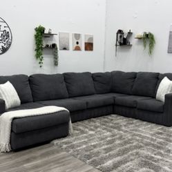 Gray Sectional Couch - Free Delivery 
